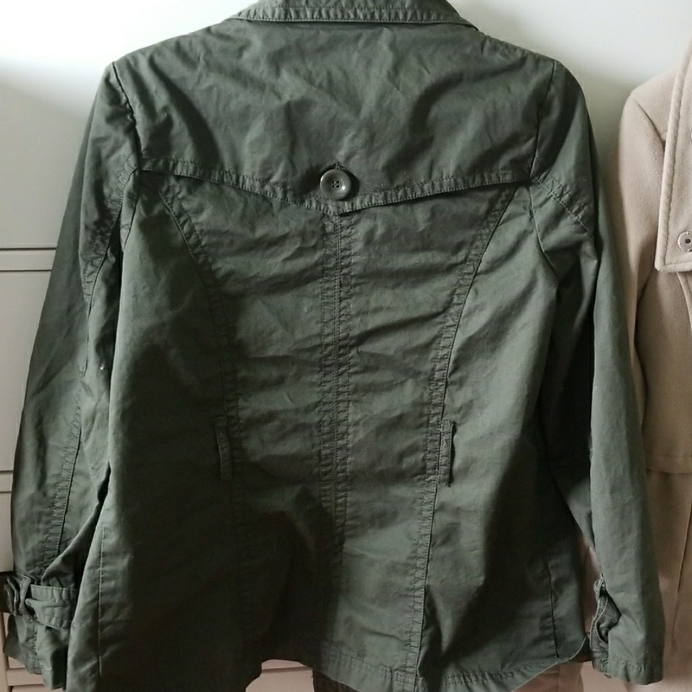 forever 21 green coat. - Picture 3 of 6